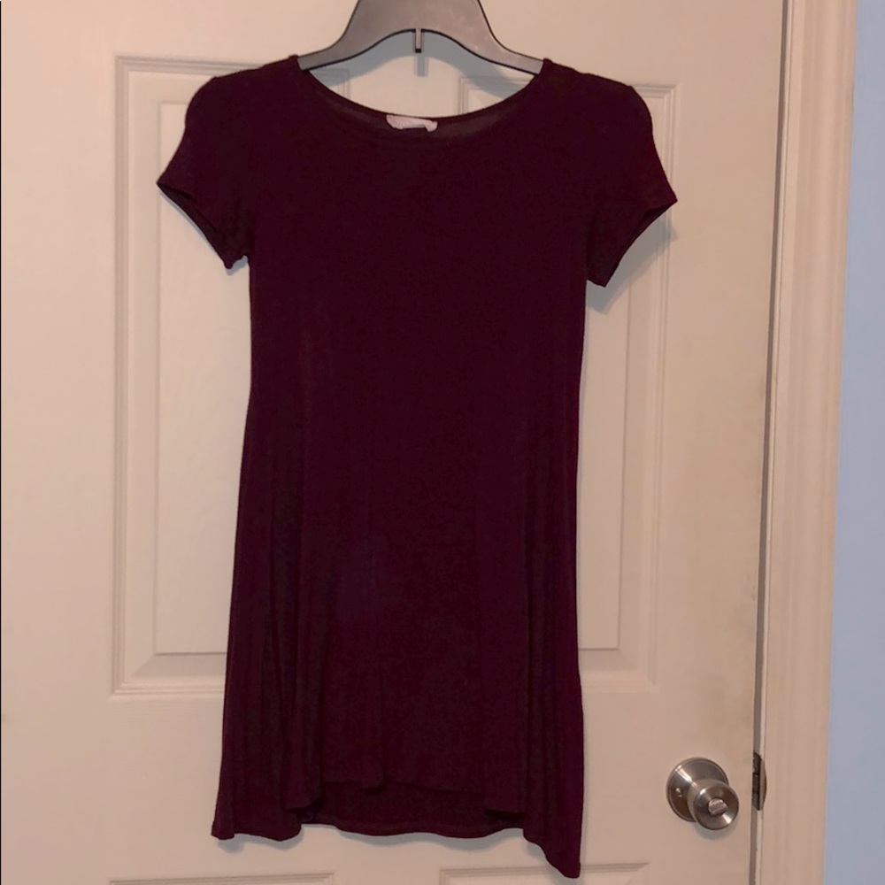 Red Mini T-Shirt Dress